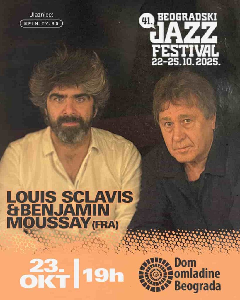 Louis Sclavis i Benjamin Moussay nastupaju na Beogradskom džez festivalu 2025