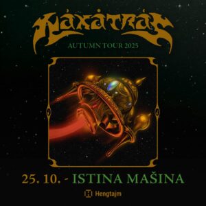 Omot petog albuma "V" benda Naxatras, objavljen 2025
